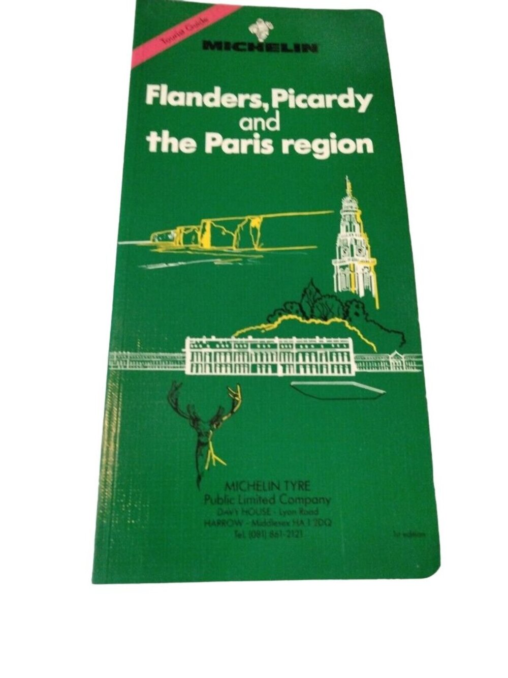 Flanders Picardy Paris Green Guide Michelin Tourist 1993 Paperback